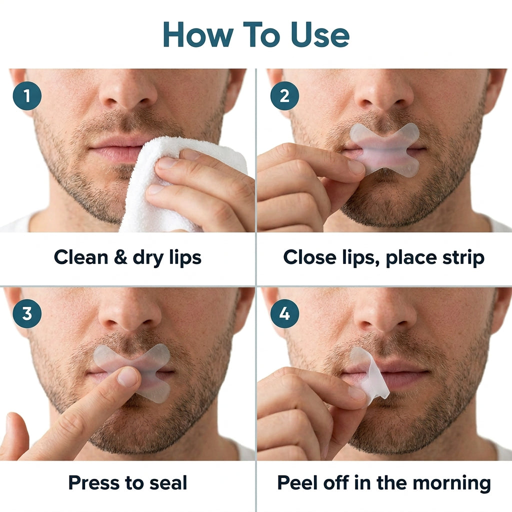 How to use mouth tape in four steps