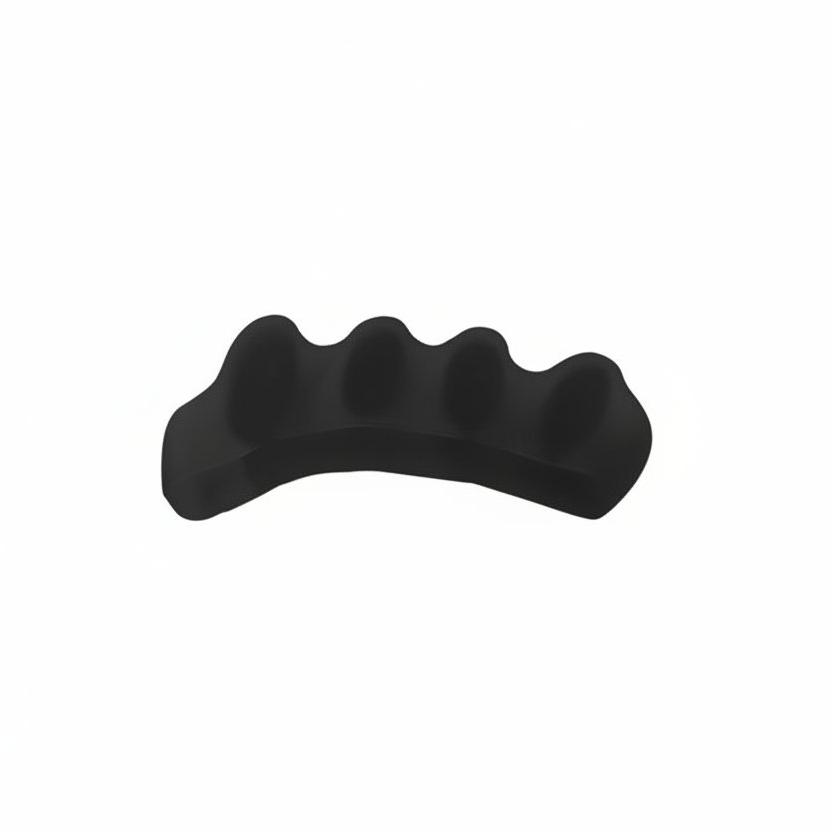 Black Skelgear toe separator on a white background