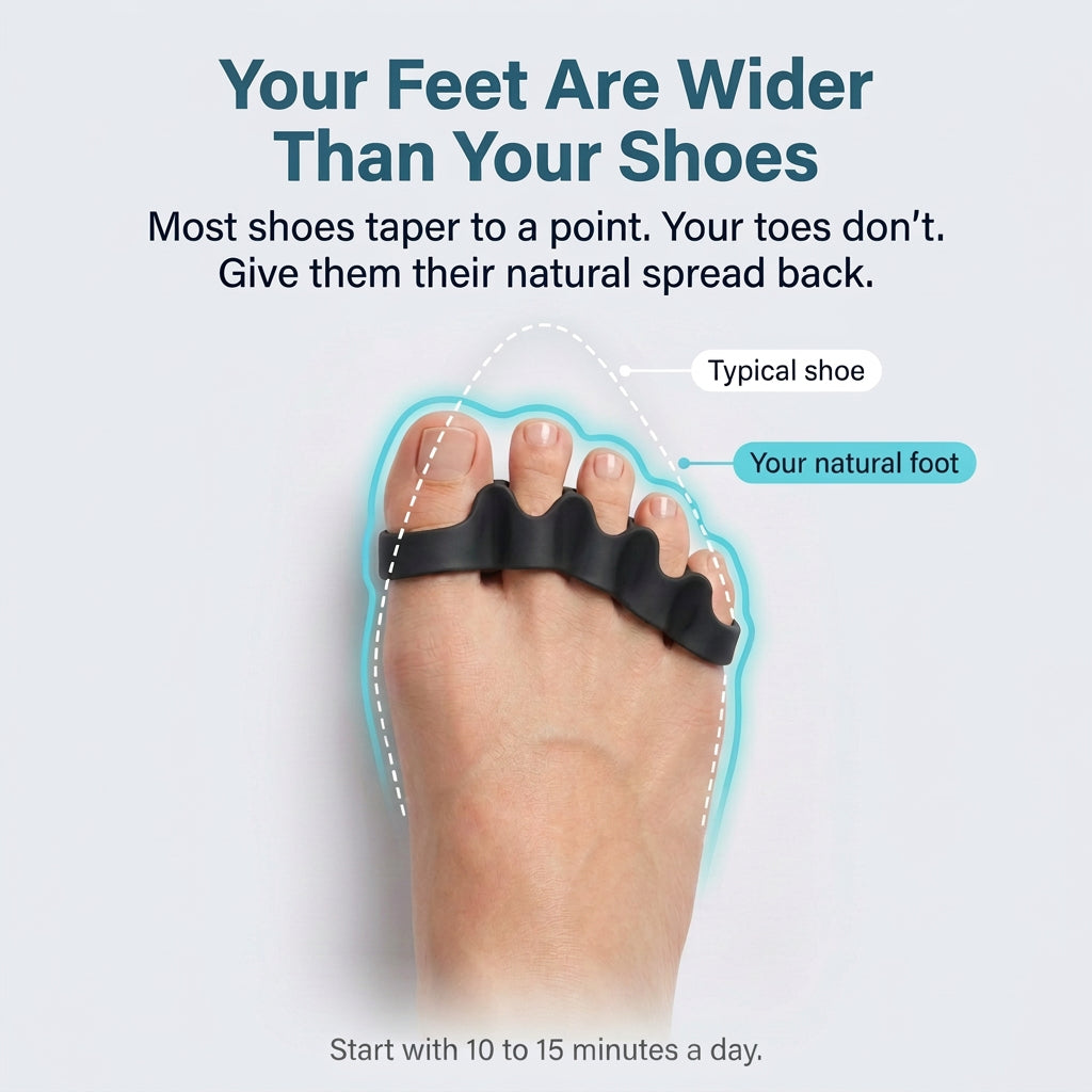 Your feet are wider than your shoes: natural foot shape compared with a typical shoe